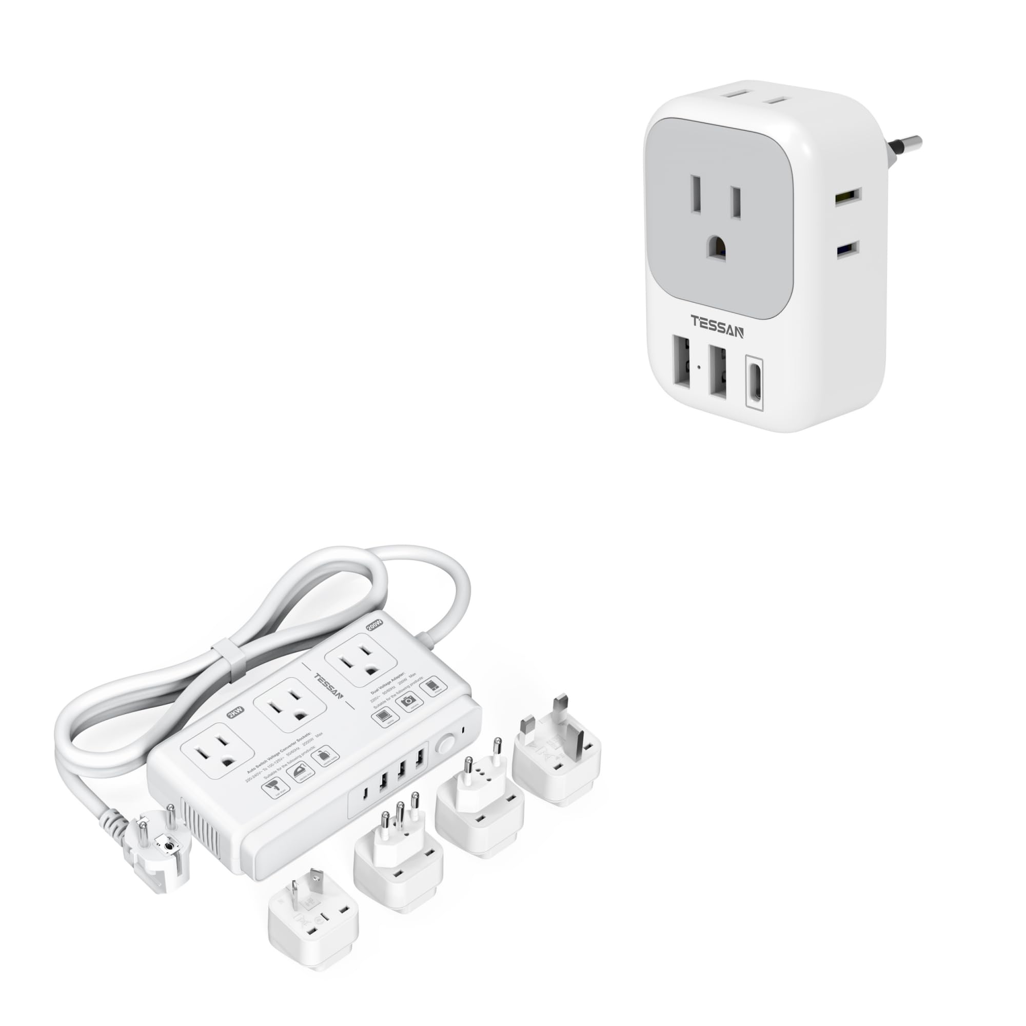 Amazon.com: European Travel Plug Adapter USB C, TESSAN